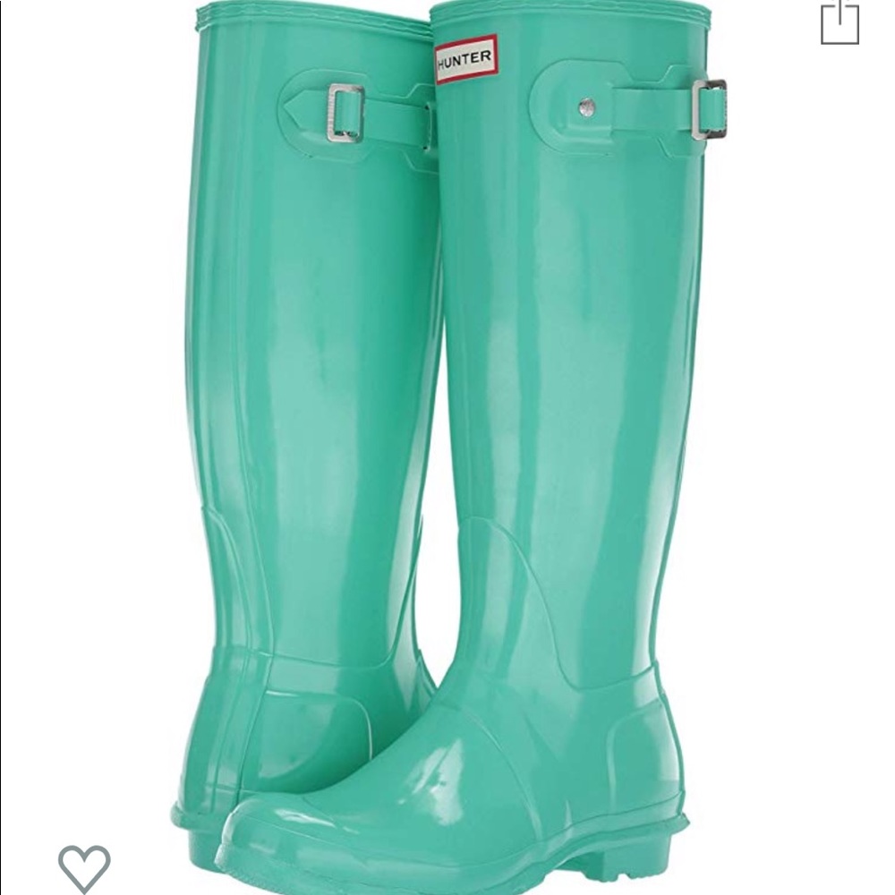 Teal Hunter Rain Boots